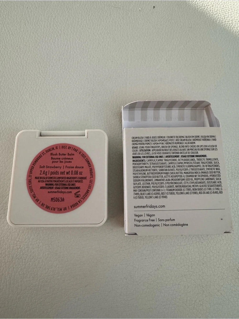 Summer Fridays Blush Butter Balm — Soft Strawberry